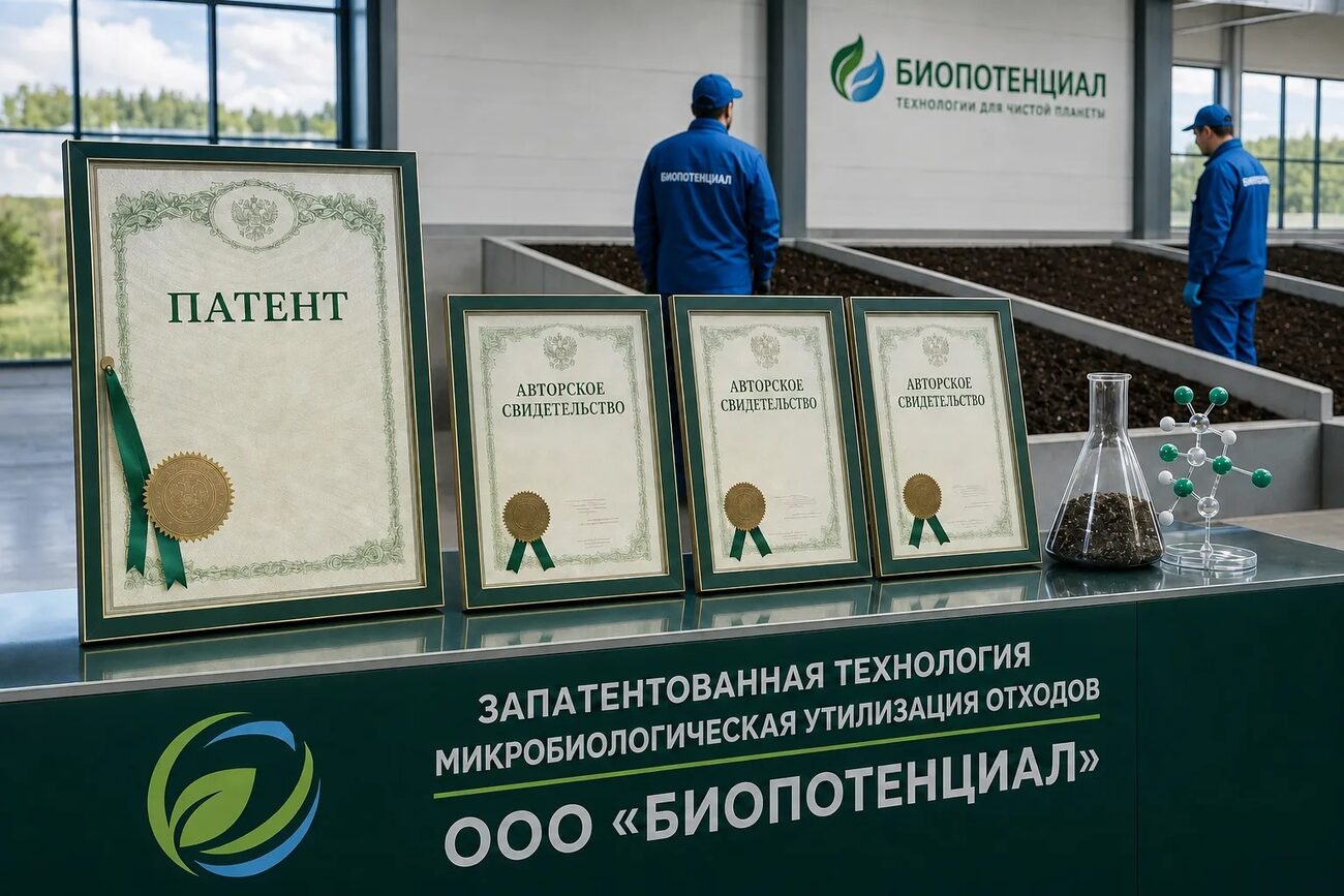 Патент и авторские свидетельства на технологию микробиологической утилизации отходов